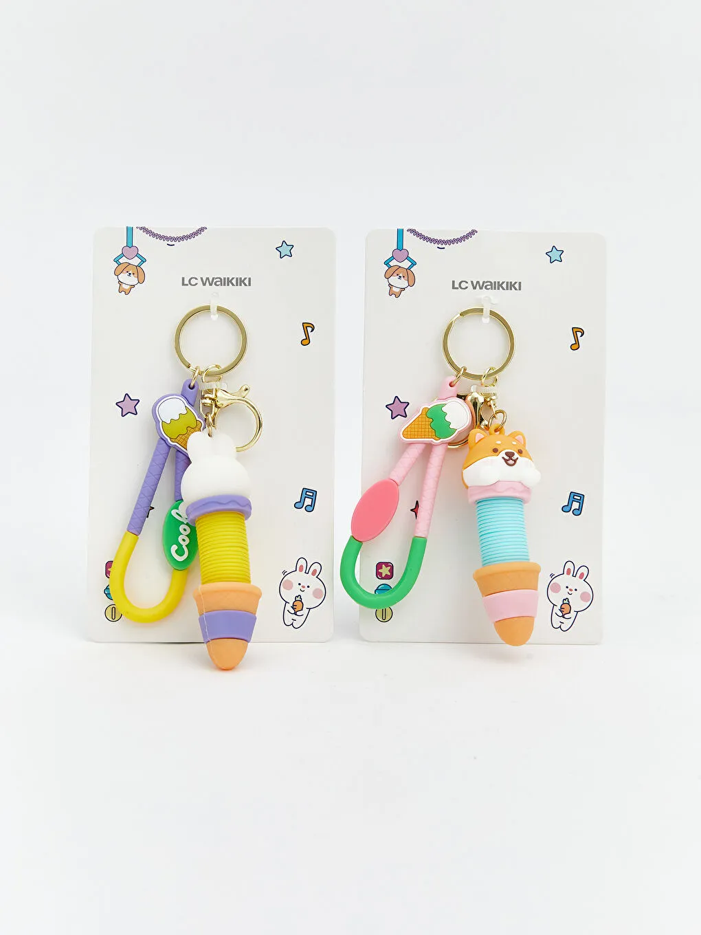 动物人偶冰淇淋钥匙扣