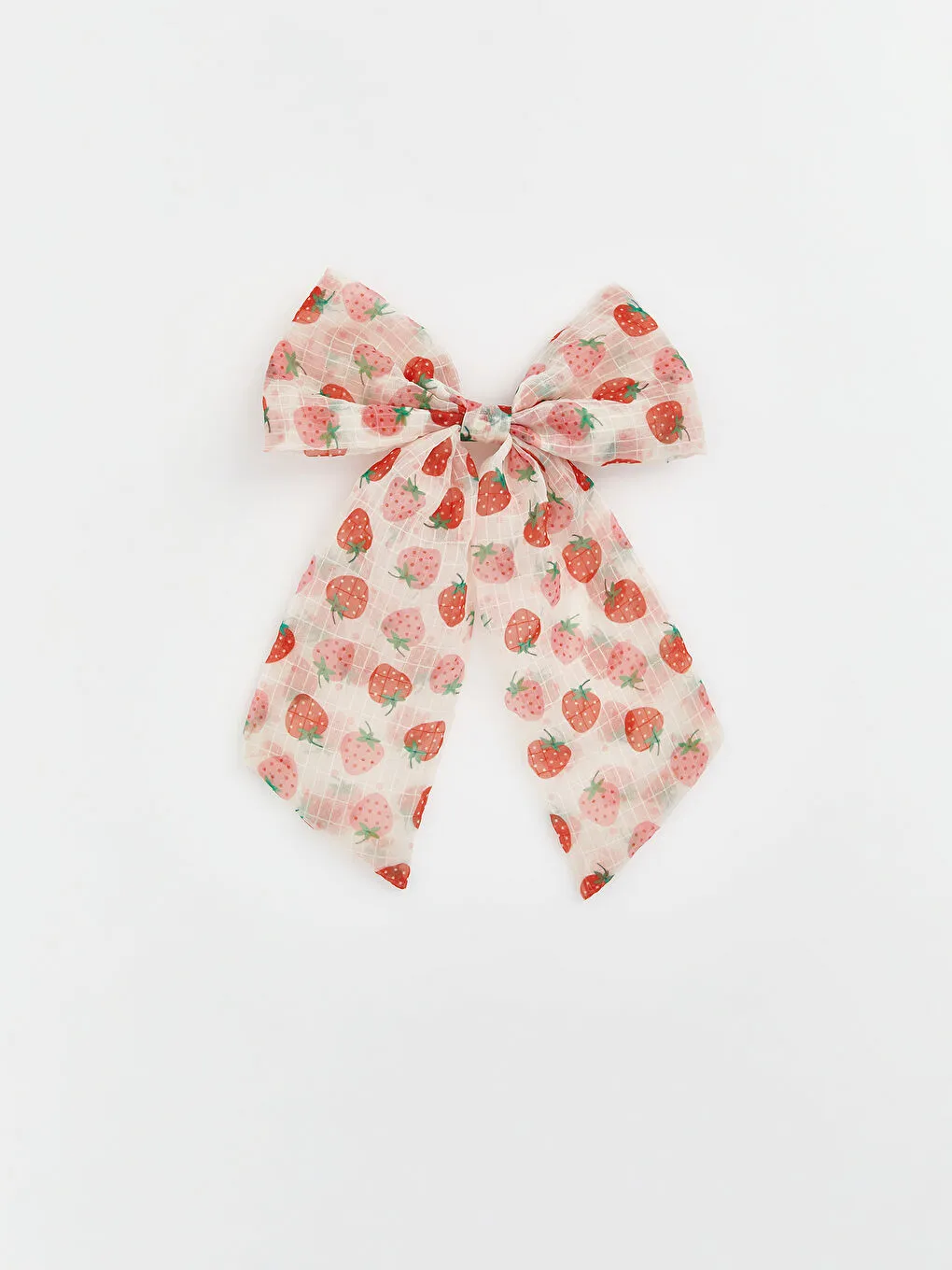 草莓蝴蝶结发夹