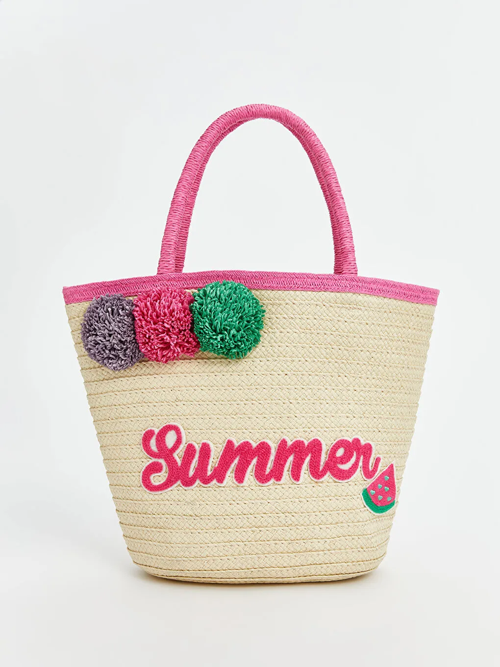草编女孩沙滩包