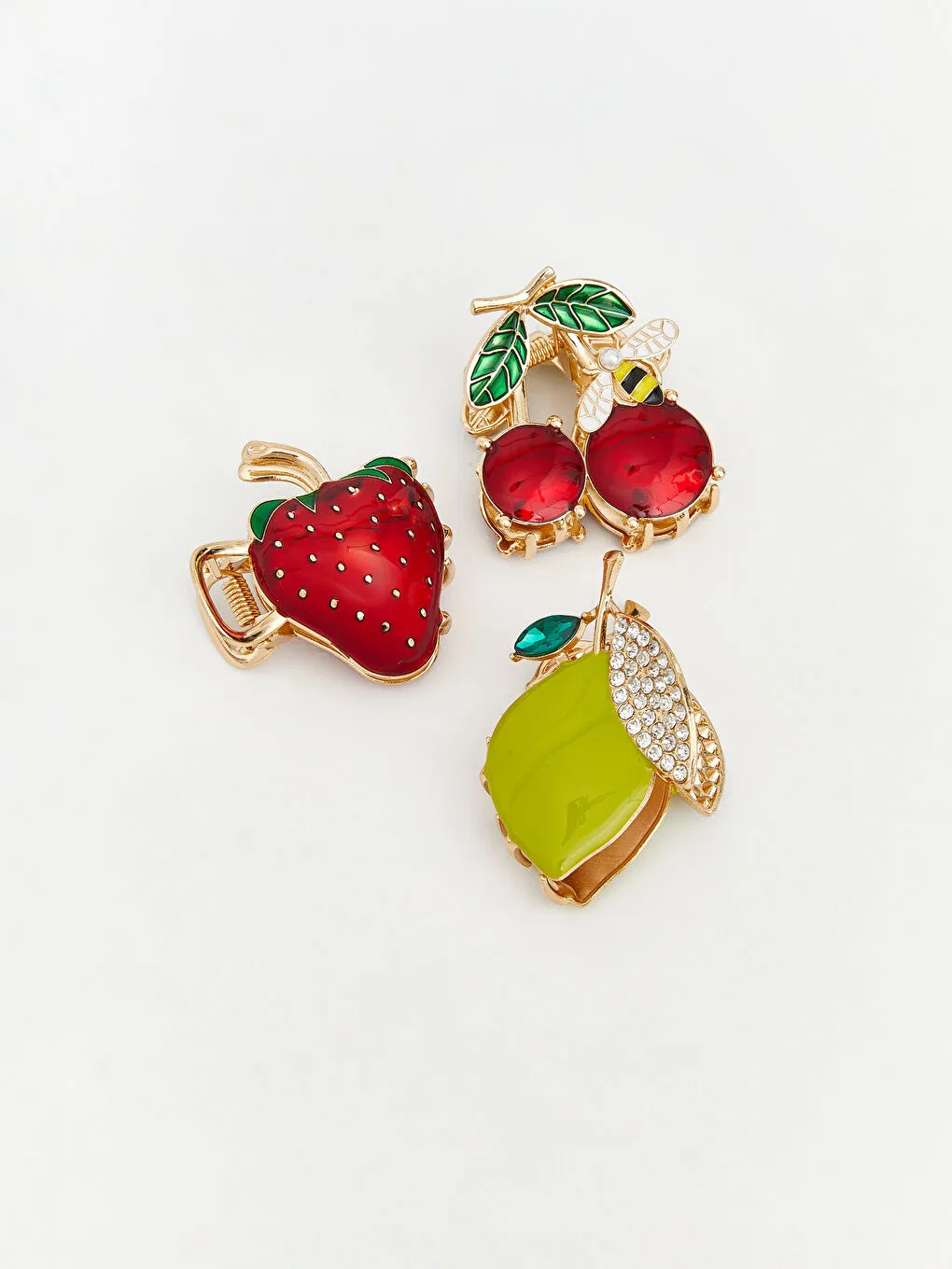 女士水果图案抓夹