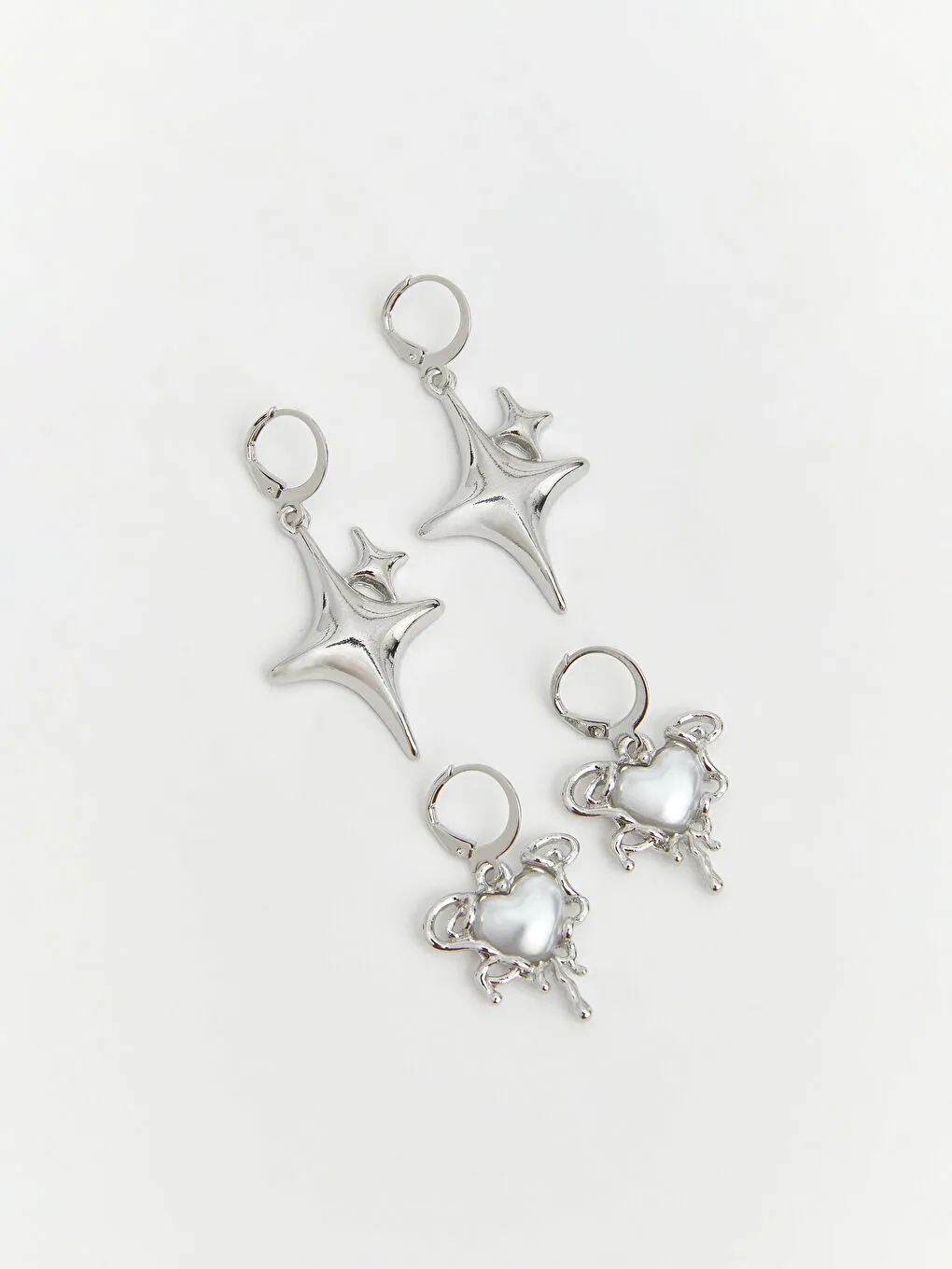 混合灰色女士耳环套装