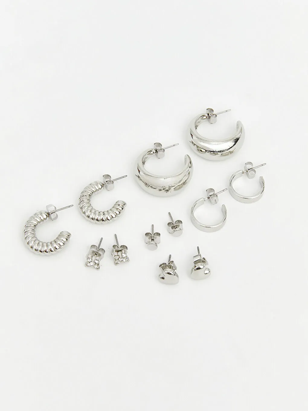 混合灰色女士耳环套装