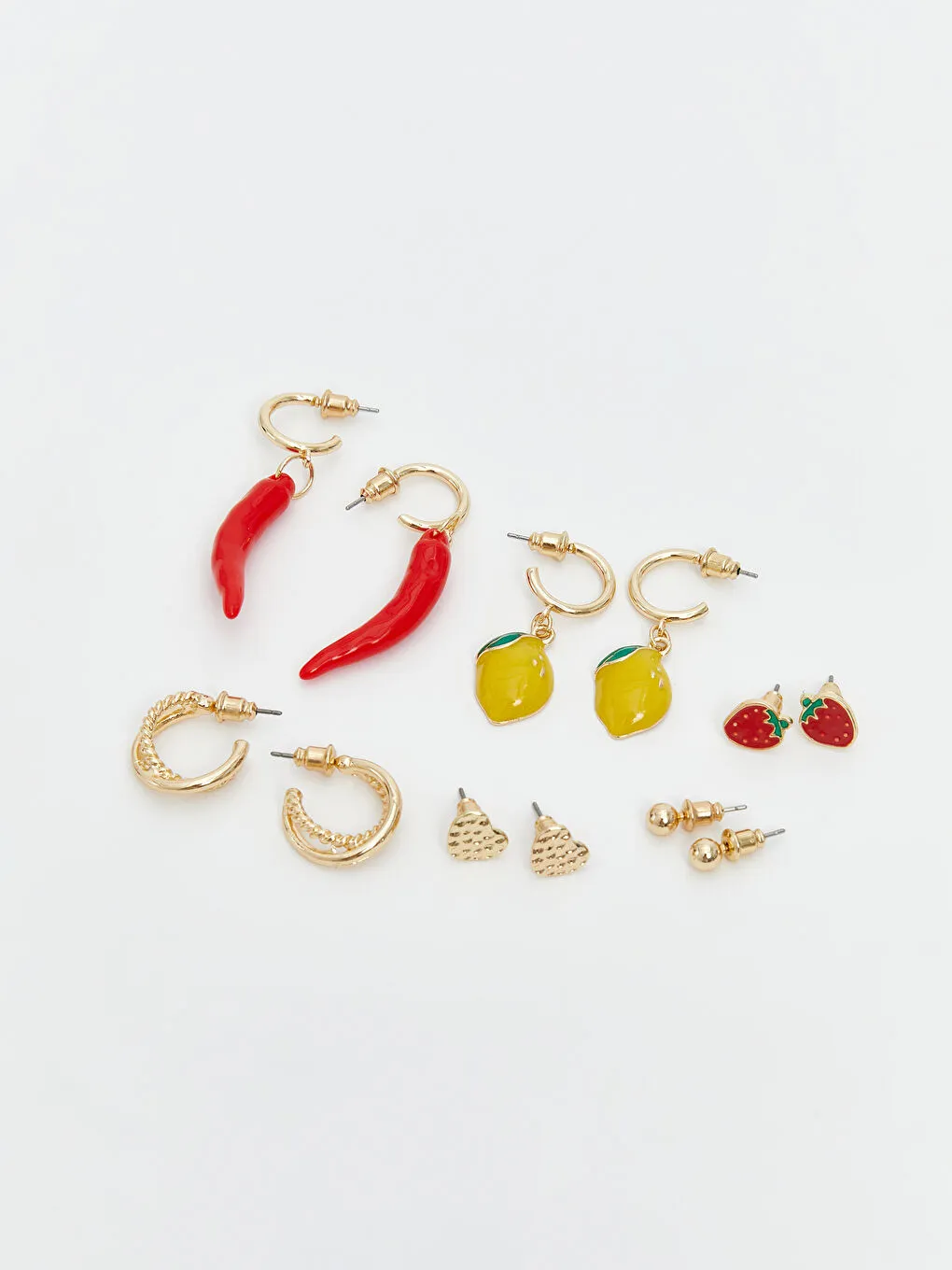 女士水果人偶耳环套装