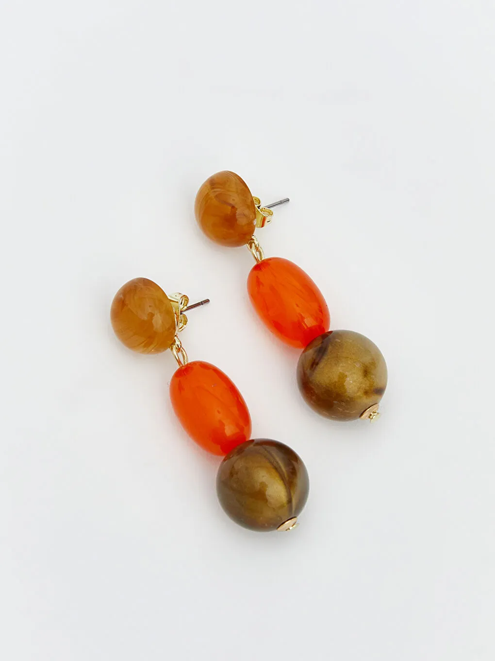 女士彩色宝石耳环