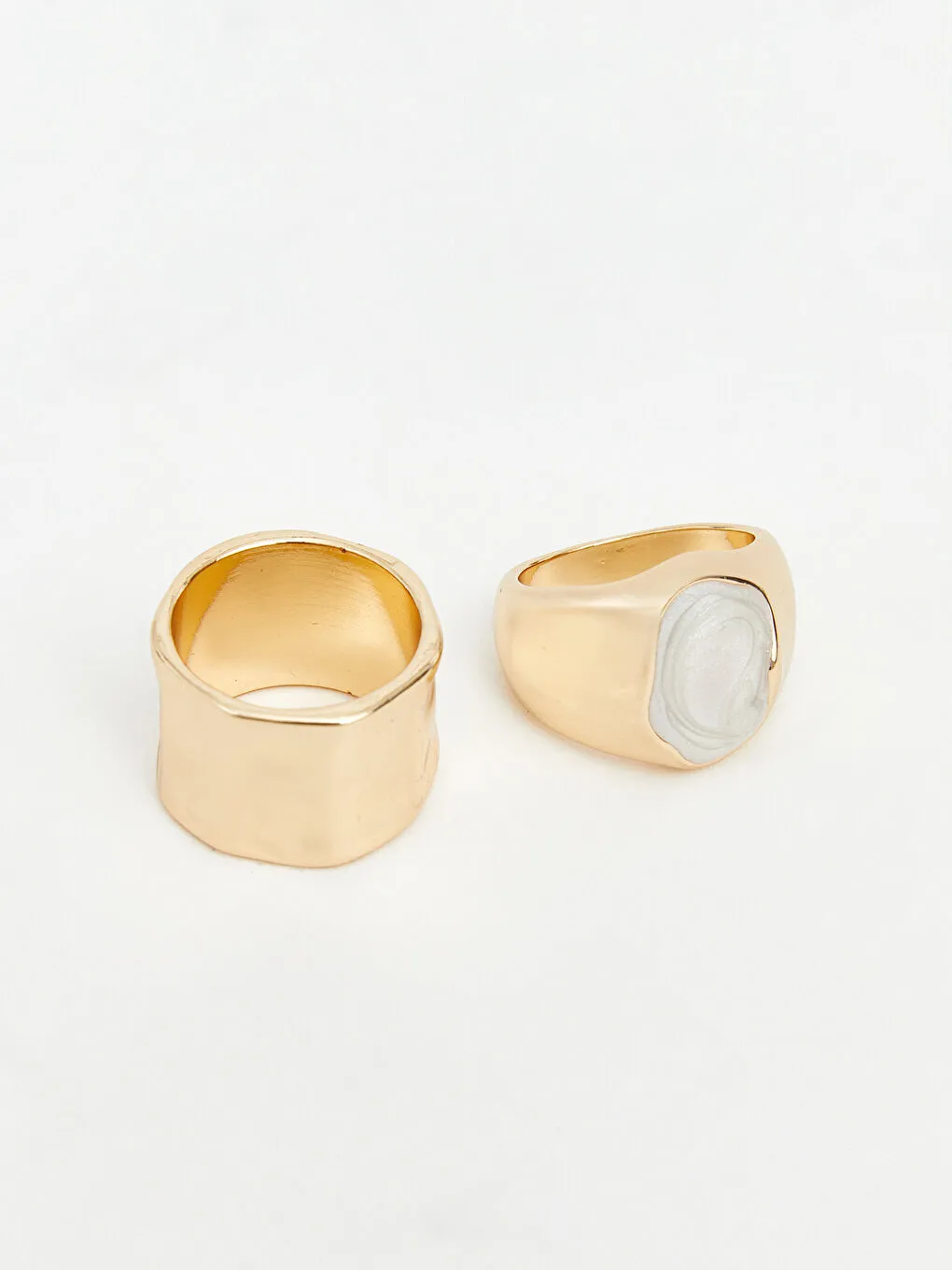 混合黄色女士戒指套装