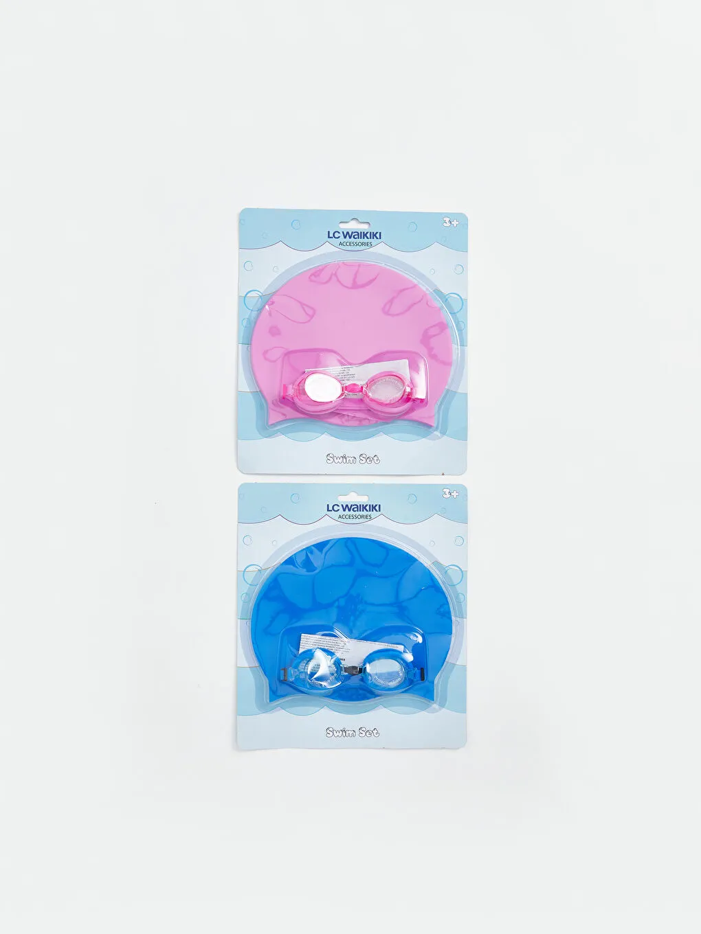 彩色游泳眼镜鼻夹套装
