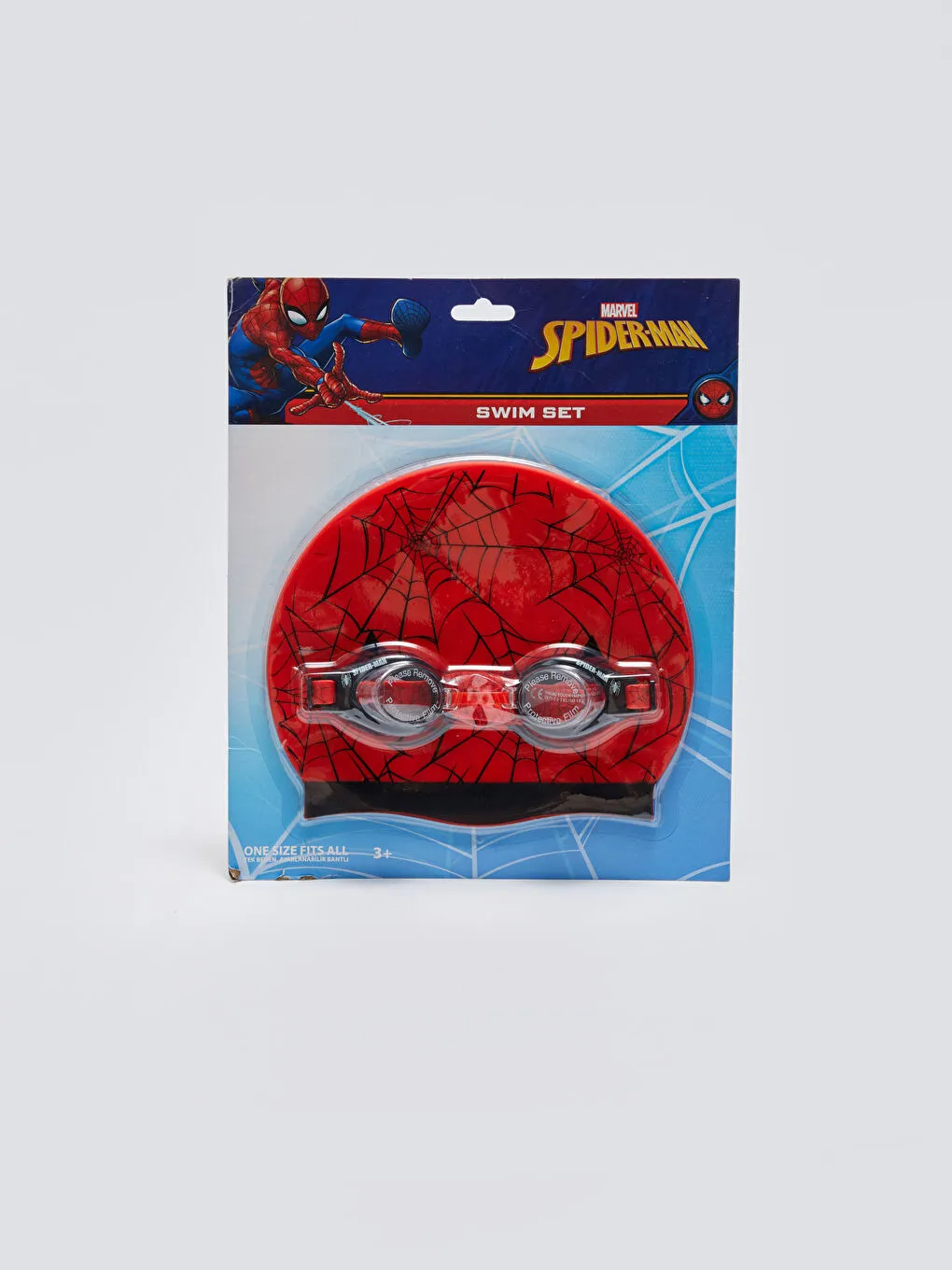 蜘蛛侠游泳眼镜鼻夹套装