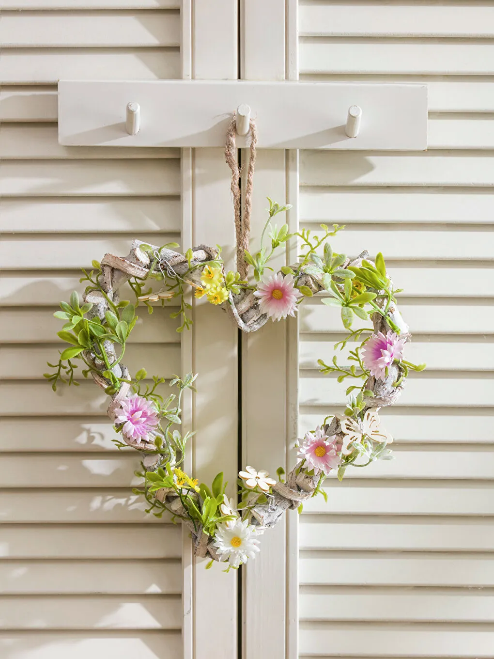 混合花卉装饰门环