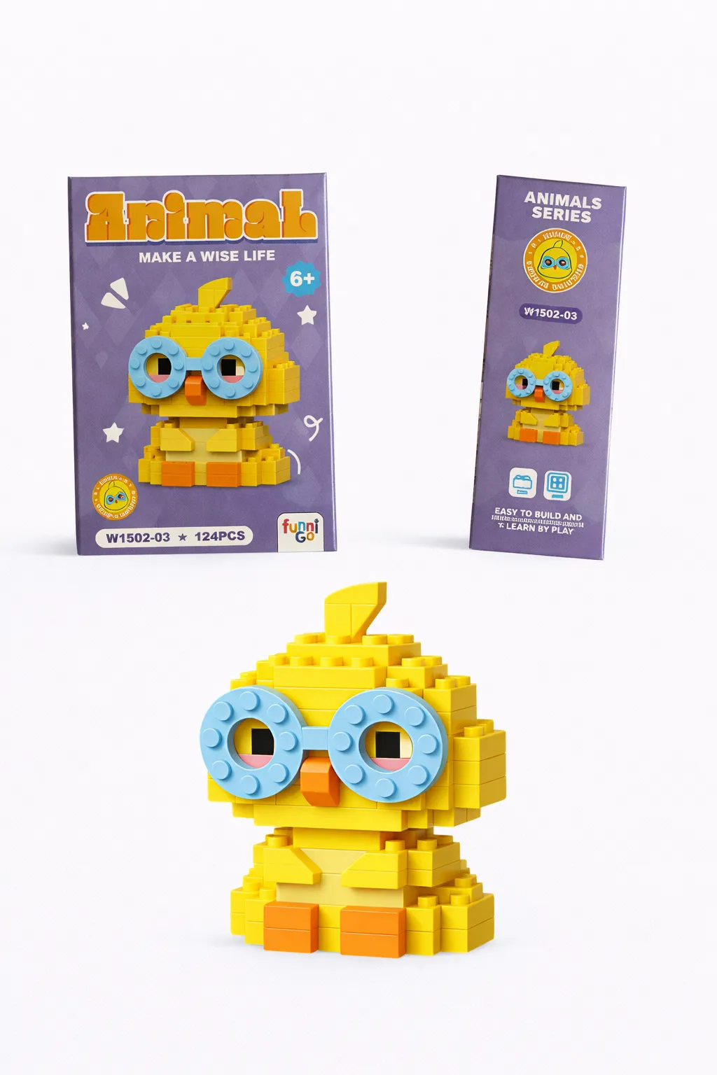 124 片小鸡拼搭套装