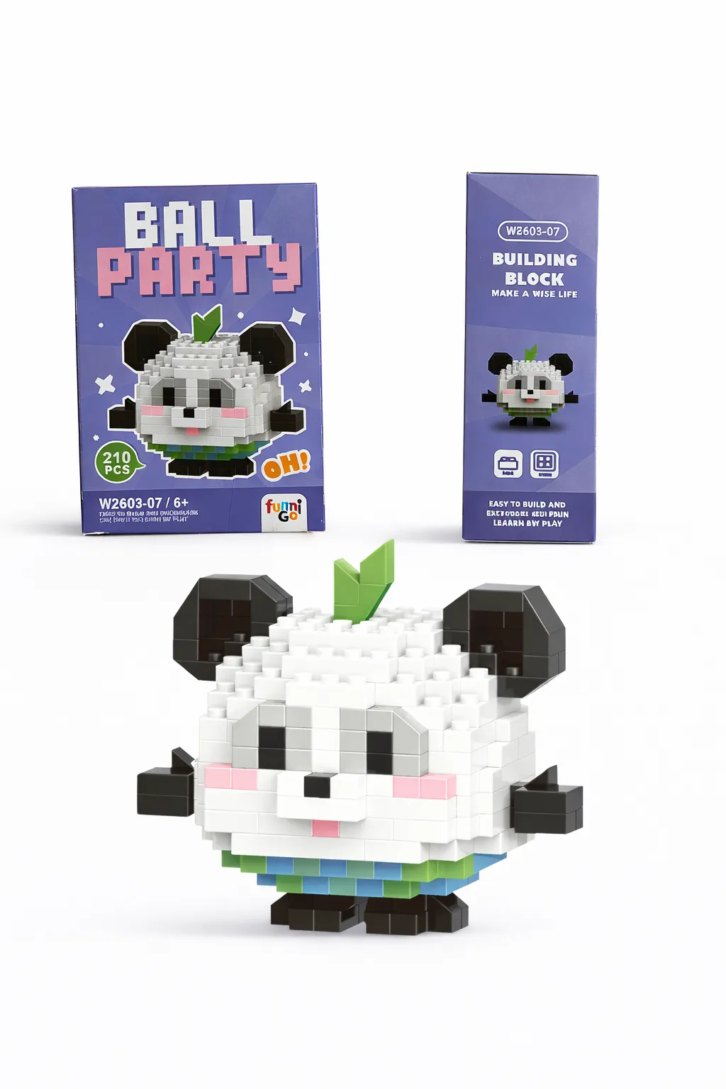 210 片熊猫拼搭套装